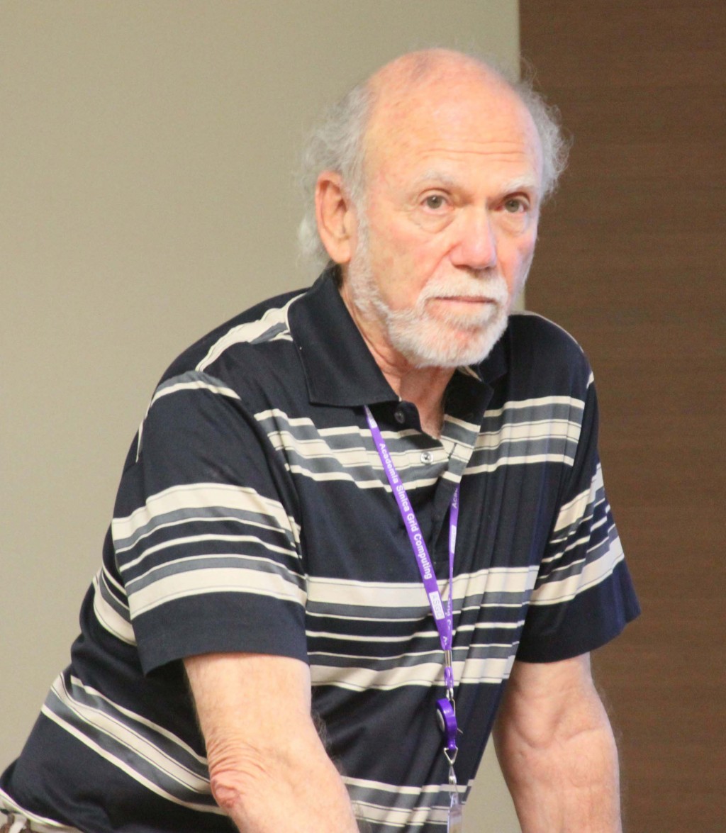 The author, Barry Barish, presenting to the PAC