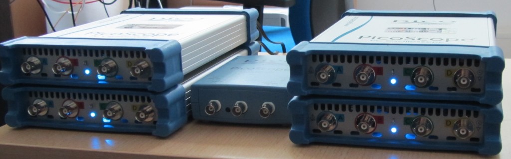 Four really fast oscilloscopes