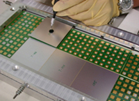 Placing wafers on PCB for the CALICE Collaboration