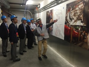 The group also visited the CMS experiment at CERN. Image: Akira Yamamoto