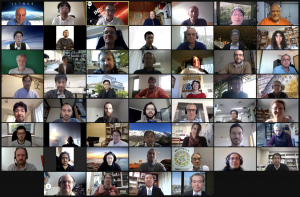 Participants of the first ILANCE workshop held online. Image: Institute for Cosmic Ray Research, the University of Tokyo